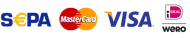 Sepa/Mastercard/Visa/Ideal